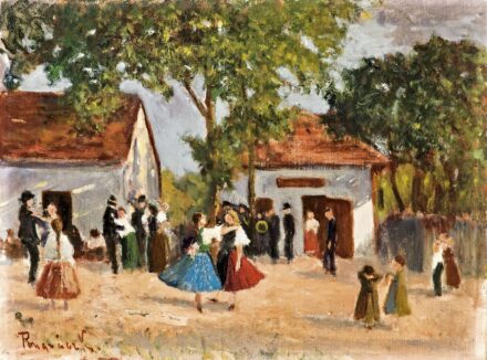 Pongrácz Károly (1872-1930) - Falusi mulatság
