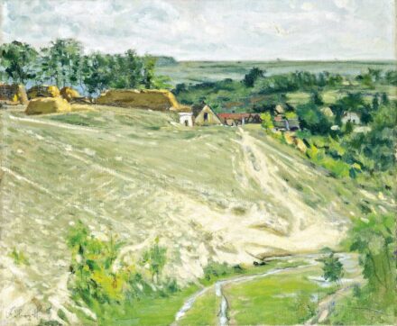 Kóbor Henrik (Budapest, 1885 - 1964) - Falu látképe