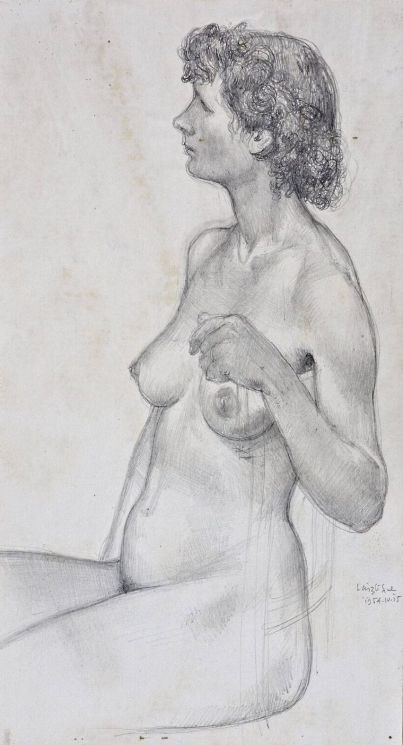 László Gyula (Kőhalom, 1910 - Nagyvárad, 1998) - Női akt, 1951