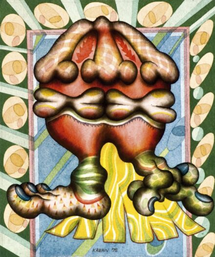 Hans Krenn (Innsbruck, 1932 - Bécs, 2007) - Három orrú fej, 1975