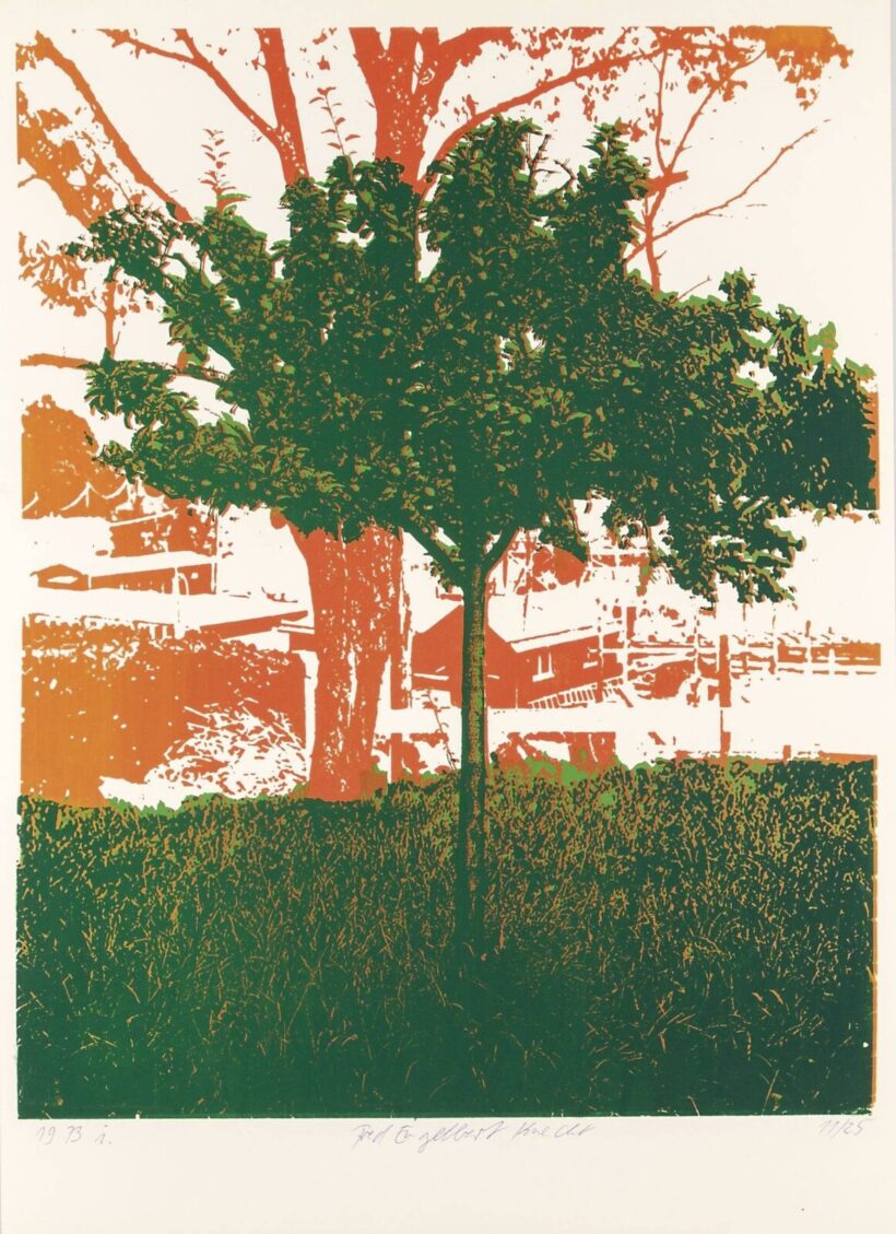 Fred Engelbert Knecht (Dübendorf, 1934 - Thalwil, 2010) - Variáció fával V., 1973
