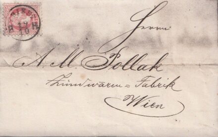 53-570 1871 5kr levélen "TRIEST" - "WIEN"