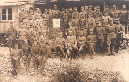 53-1092 1917 Tiszti csoportkép 15x10 cm