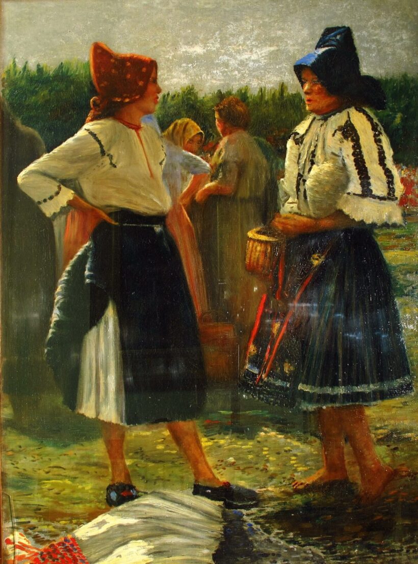 SZAMOS J. JELZÉSSEL Nők népviseletben