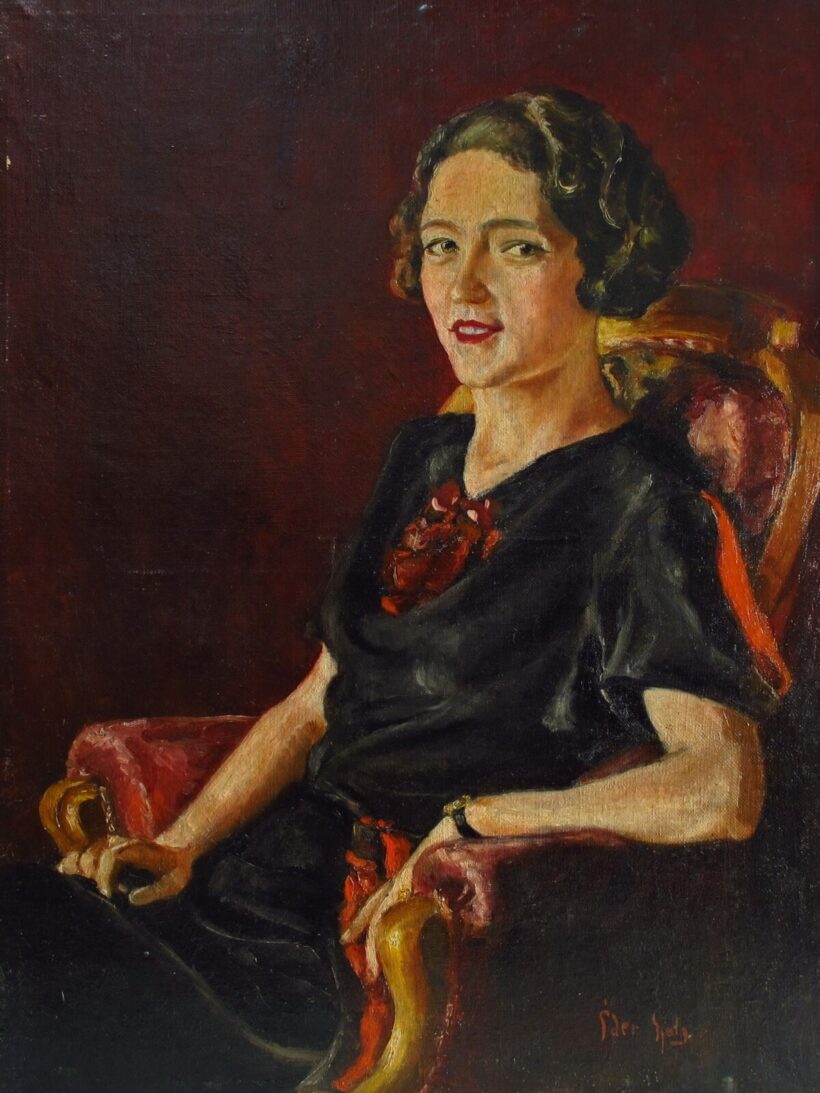 ÉDER GYULA ( 1875- 1945 ) Fischer Annie portréja