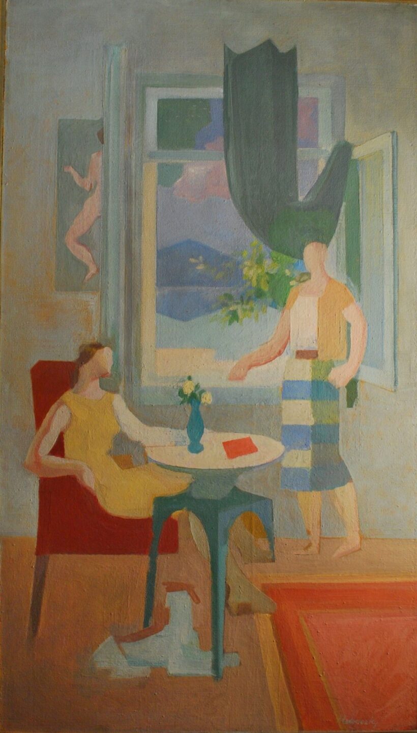 MEDVECZKY JENŐ ( 1902- 1969 ) Ablaknál