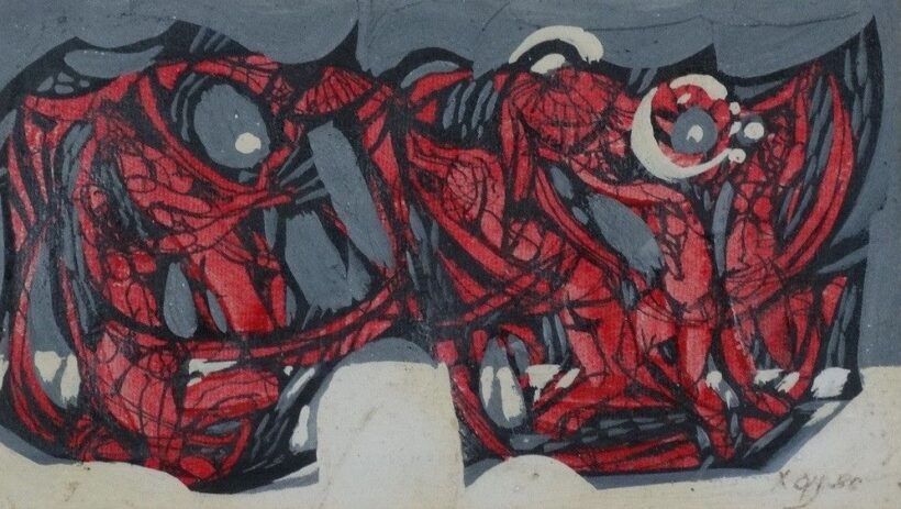 Xantus Gyula (1919-1993): Táncolók, 1986