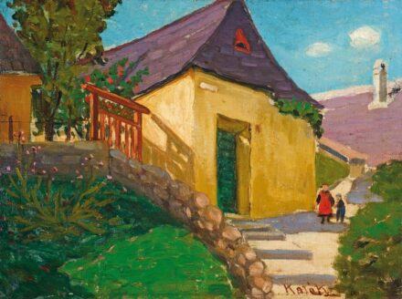 Kató Kálmán (1876-1946): Tabáni utca napsütésben