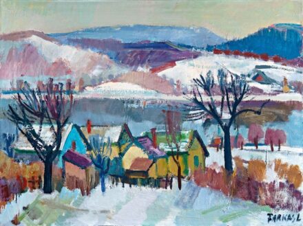 Farkas Lajos (1919-1998): Téli folyópart