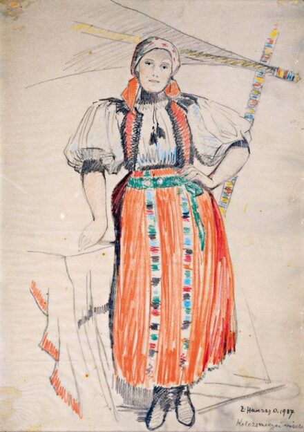 Hadzsy Olga (1880-?): Kalotaszegi menyecske, 1937