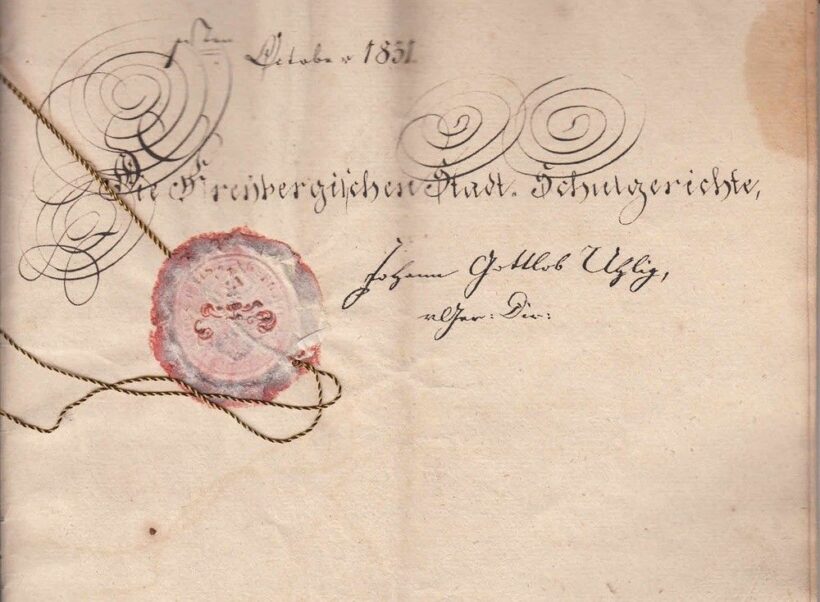 54-147 1831 Egyházi szerződés, szép viasz és szárazpecséttel / 9 összefüzött oldal - Image 2