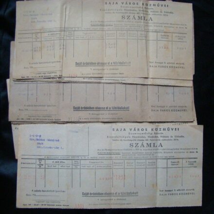 54-340 1945-1947. 10 db villany számla