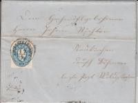 54-1273 1838 Levél 15k bélyeggel/tartalommal