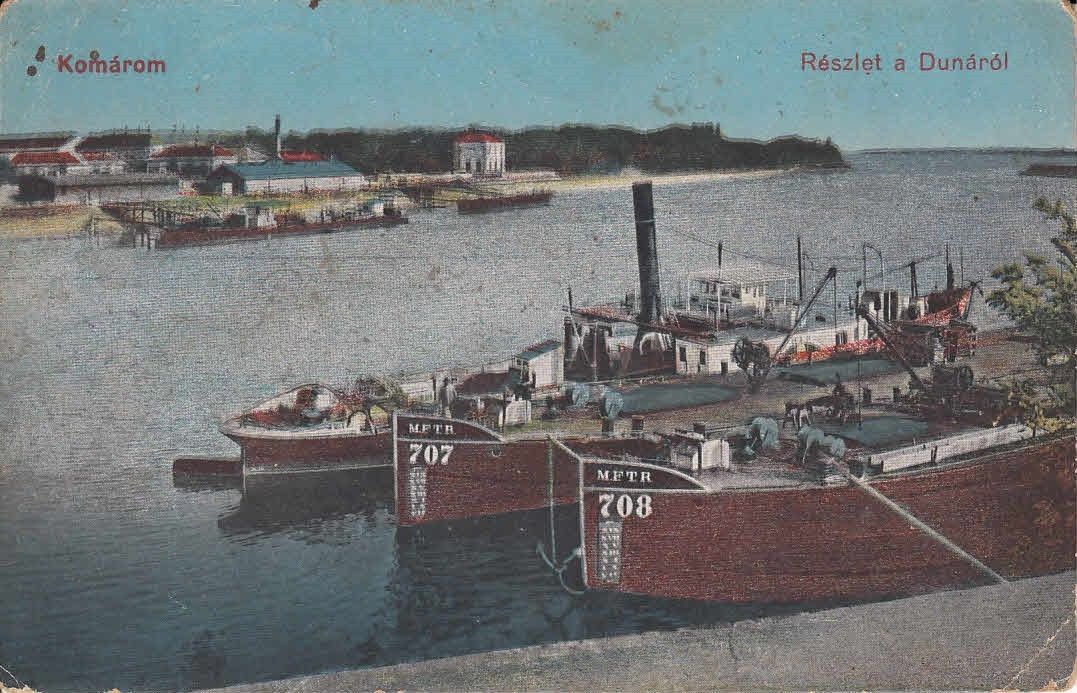 54-1259 Komárom, Részlet a Dunáról