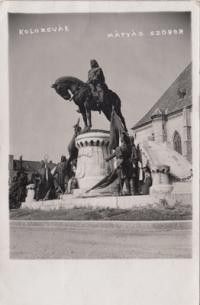 54-453 1940 Kolozsvár Mátyás szobor