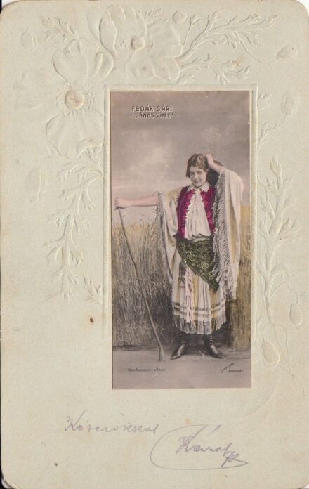 54-1592 Fedák Sári (1879-1955) szinésznő / "János vitéz"