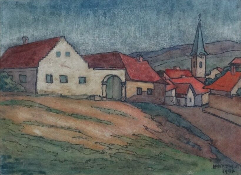 Lakatos Artúr (1880-1968): Pécs, Kertváros, 1962
