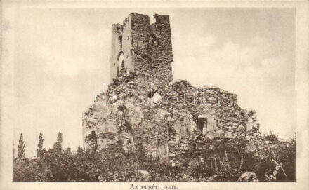 Kővágóörs, Ecséri (ecsérpusztai) templomrom. Mérei kiadása 239. sz. 905.