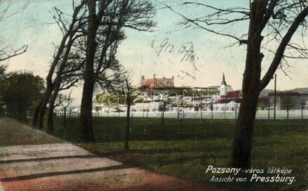 Pozsony, Pressburg, Bratislava; park (EB)