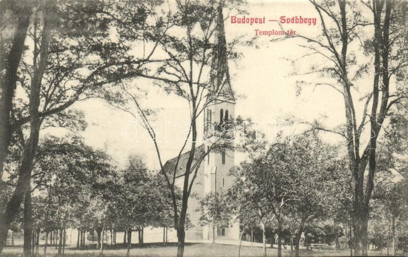 Budapest XII. Svábhegy, Templom tér; kiadja Kohn és Grünhut