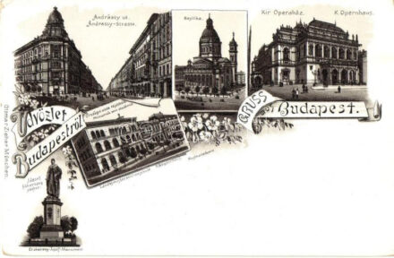 Budapest, floral, Ottmar Zieher litho