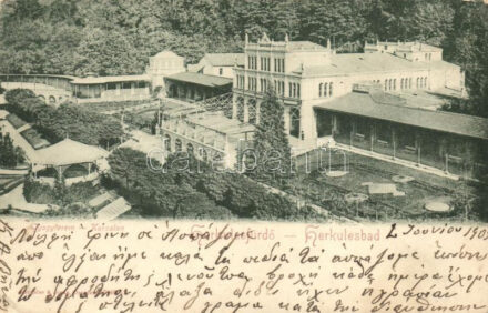 Herkulesfürdő, Baile Herculane; Gyógyterem / spa (kis szakadás / small tear)