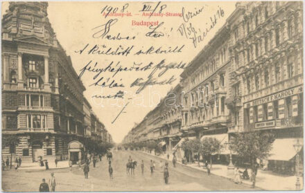 Budapest VI. Andrássy és Bajcsy Zsilinszky út sarka, Deutsch F. Károly üzlete