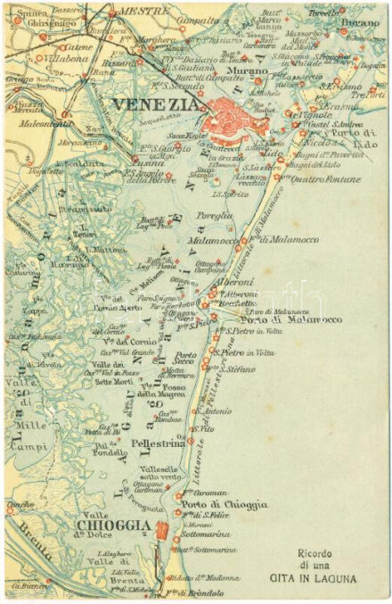 Venezia, Venice map