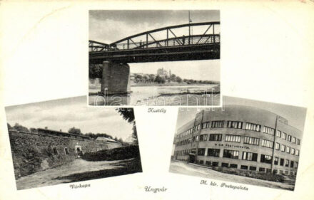 Ungvár, várkapu, kastély, postapalota / castle gate, post palace