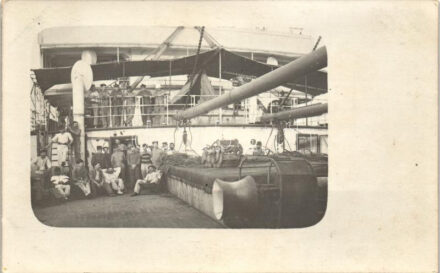 Board of a K.u.K. battleship, photo