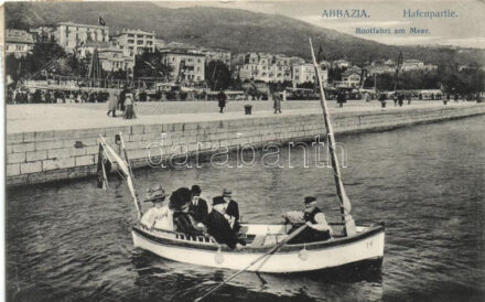 Abbazia, Hafenpartie, Bootfahrt / port, boat, steamship