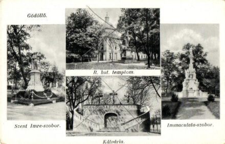 Gödöllő, Immaculatat szobor, Szent Imre szobor, Kálvária (EK)