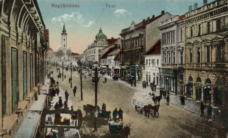 Nagykanizsa, Fő út, Miltényi Sándor és Weiss üzlete