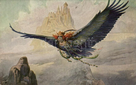 Phantasy, Russian art postcard, T.S.N. R.M. No. 175. s: Solomko