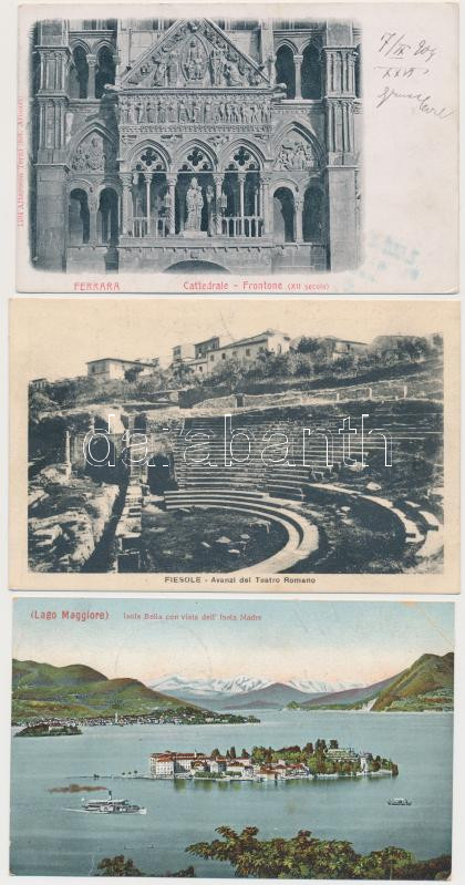 Olaszország 1.282 db régi képeslap, érdekes, változatos anyag / Italy 1.282 old postcards, interesting material