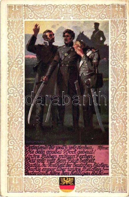Vaterland! / German military art postcard, Vereines Südmark Karte Nr. 173. s: R. Assmann