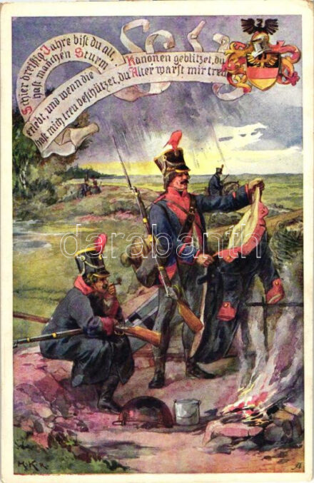 German military art postcard, Vereines Südmark Karte Nr. 154. s: K.K.R. (EK)
