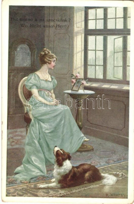 'Hol a mi uracskánk?' / wife waiting at home, B.K.W.I. 223-3, s: R. Kratky