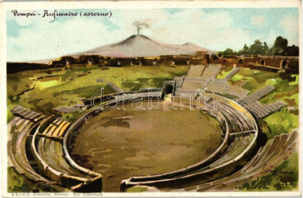 Pompei, Anfiteatro, E. Ragozino litho s: Craffonara