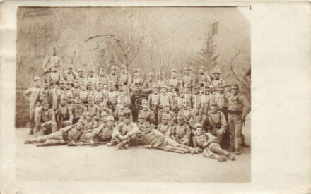 1914 A K.u.K. hadsereg önkéntes iskolájának kadétjai / Cadets of the Austro-Hungarian Army's Volunteer Academy, photo (EK)