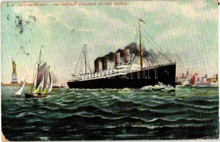 SS Deutschland the fastest steamer of the world