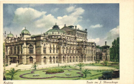 Kraków, Teatr im. J. Slowackiego / Juliusz Slowacki Theater, automobiles