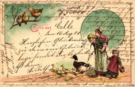 1899 Ackermann's Schlüssel-Garn, children litho
