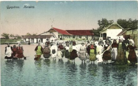 Gyopáros (Orosháza), Kerek tó, fürdőzők