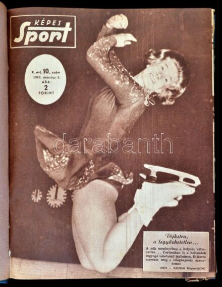 1963 A Képes Sport X. évfolyamának számai egybe kötve, nem teljes