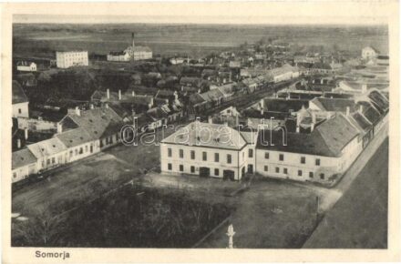 Somorja, Somorin, Samoryn, Samorín; látkép, Kranzinger N. kiadása / general view (EK)
