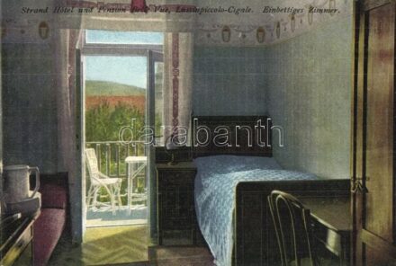 Mali Losinj, Lussinpiccolo-Cigale; Strand Hotel und Pension Bellevue, Einbettiges Zimmer / hotel interior, one-bed room