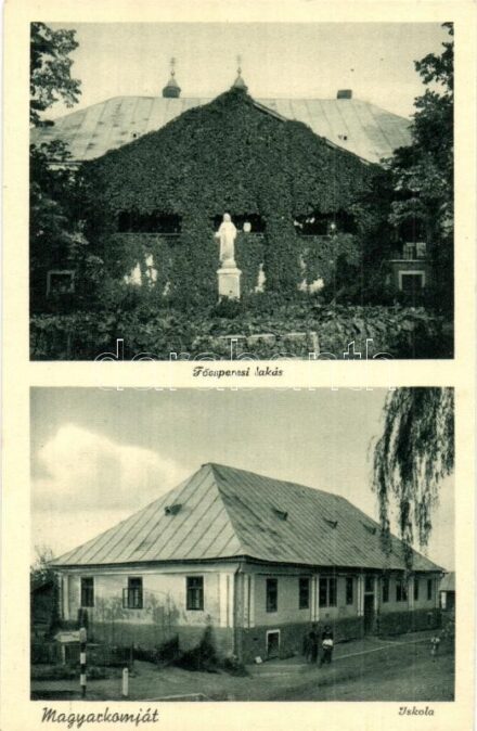 Magyarkomját, Veliki Komjati; Főesperesi lakás, iskola / school, Archdeacon's apartment