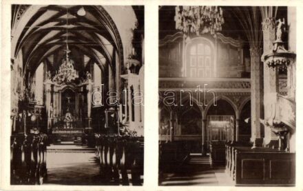Rozsnyó, Roznava; Római katolikus székesegyház, szentély és kórus, belső / cathedral interior
