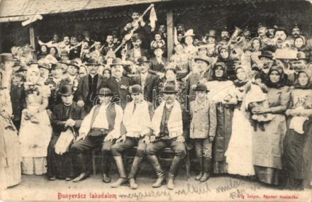 Bunyevác lakodalom. Vig Zsigmond Sándor kiadása / Bunjevci wedding, folklore (EK)